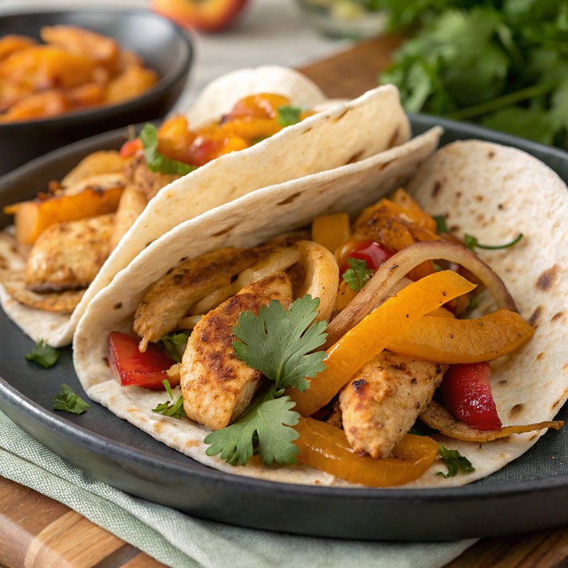Sweet & Savory Apricot Crisp Fajitas