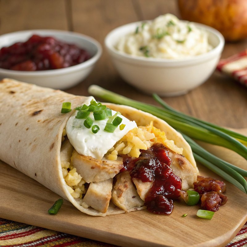 Thanksgiving Leftovers Burrito