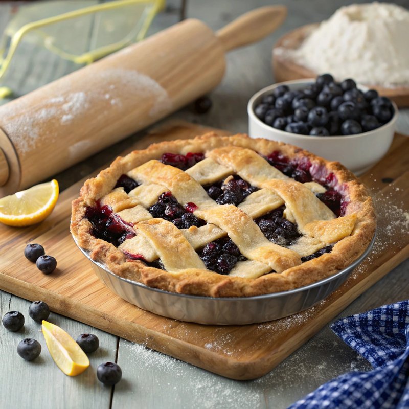 Wild Blueberry Pie