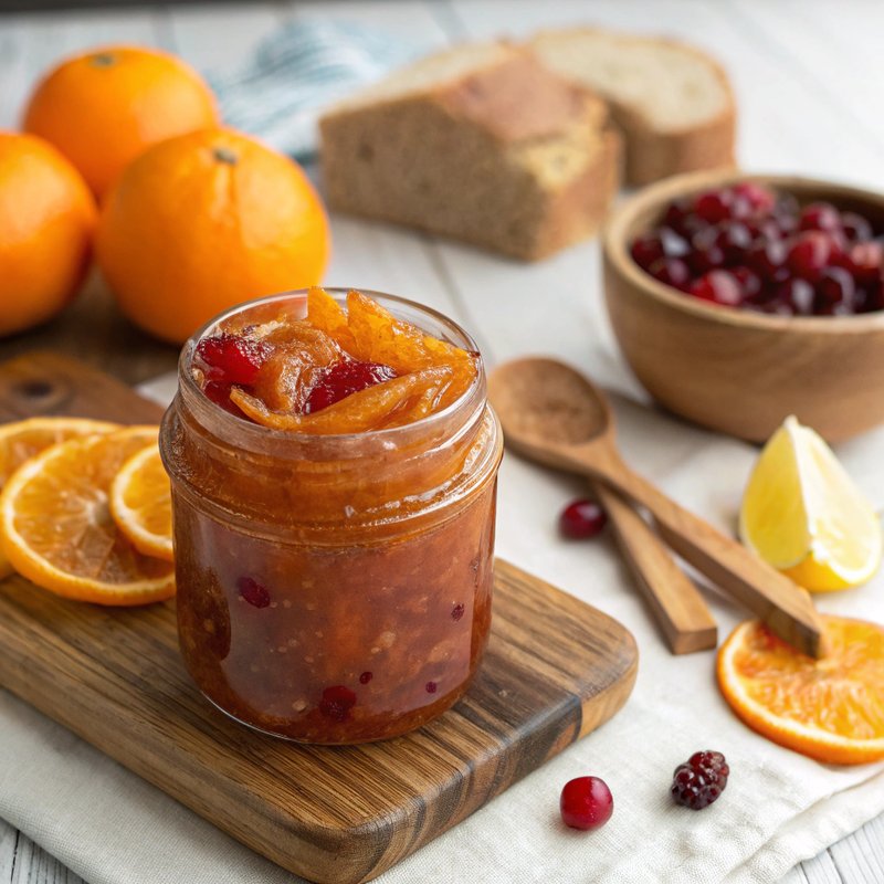 Zesty Orange and Cranberry Marmalade