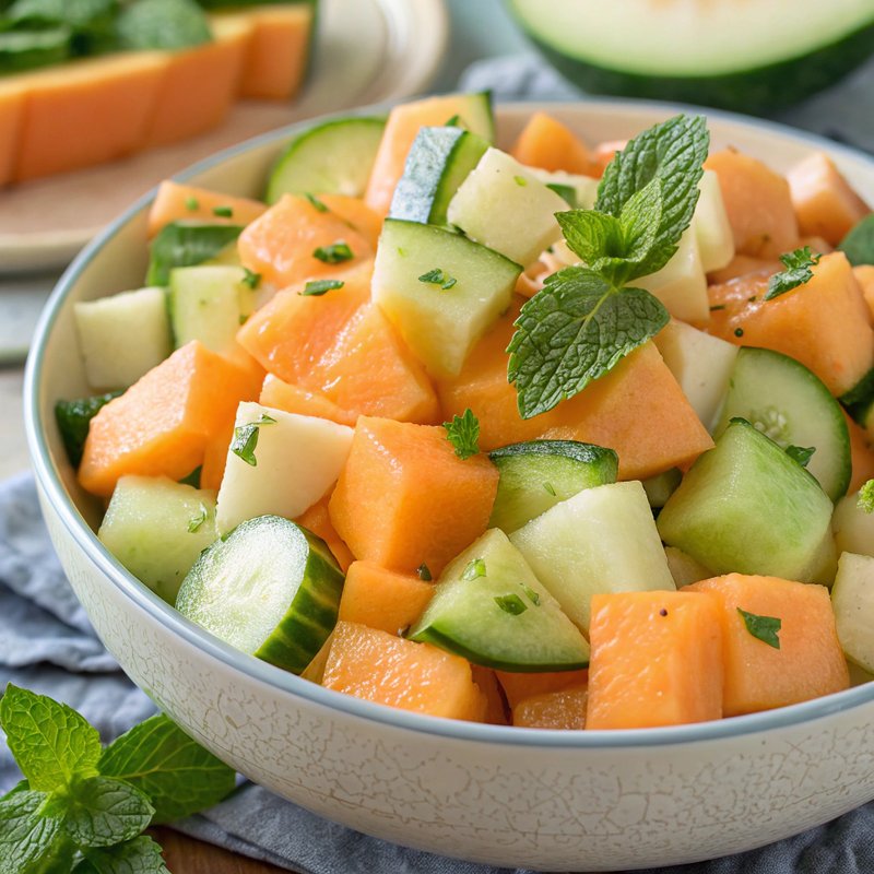 Refreshing Mongolian Melon Salad