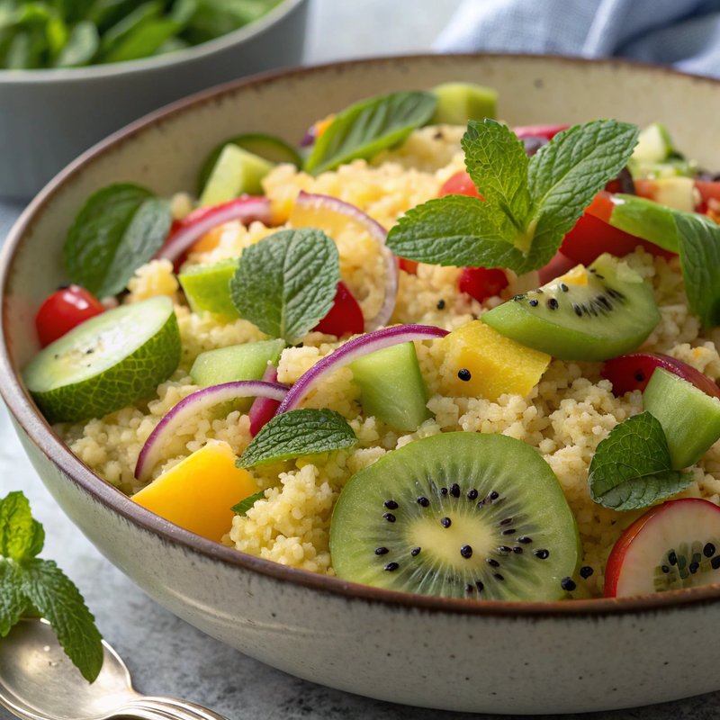 Fresh Kiwi and Couscous Salad