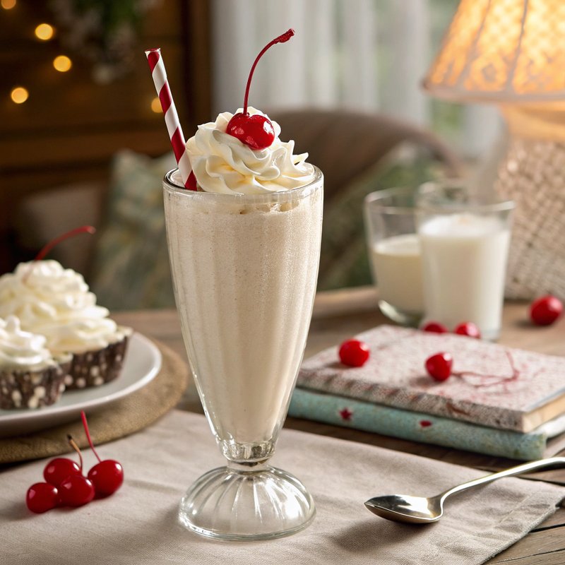 Decadent Vanilla Bean Milkshake