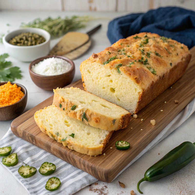 Keto Jalapeno Cheddar Bread
