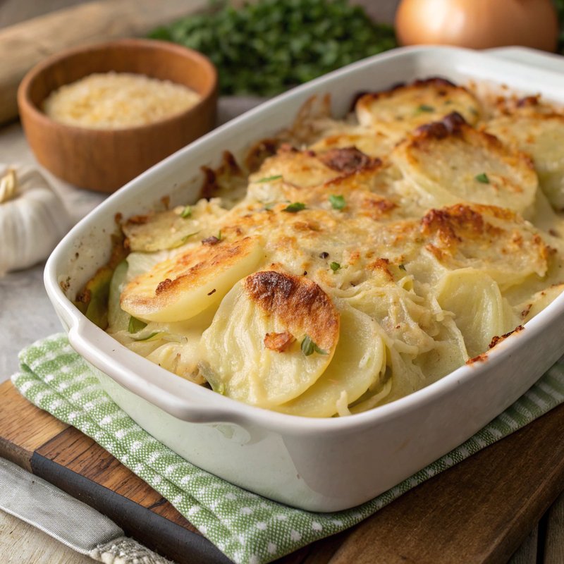 Cabbage and Potato Gratin