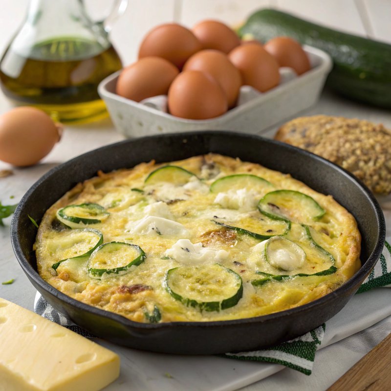 Onion and Zucchini Frittata
