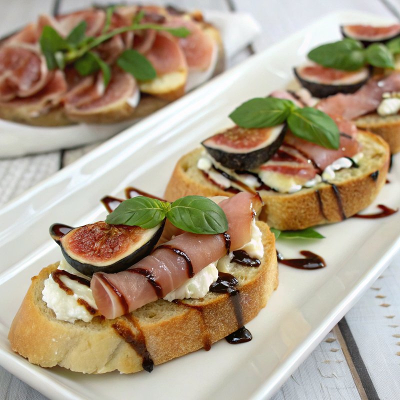 Prosciutto and Fig Crostini