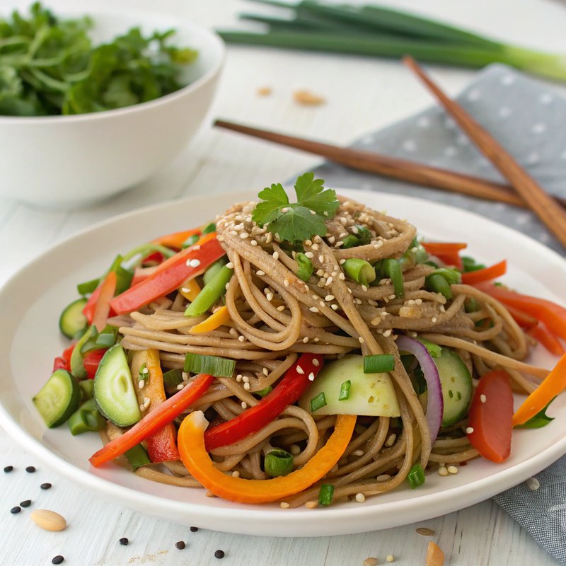 Refreshing Soba Noodle Salad with Sesame Dressing