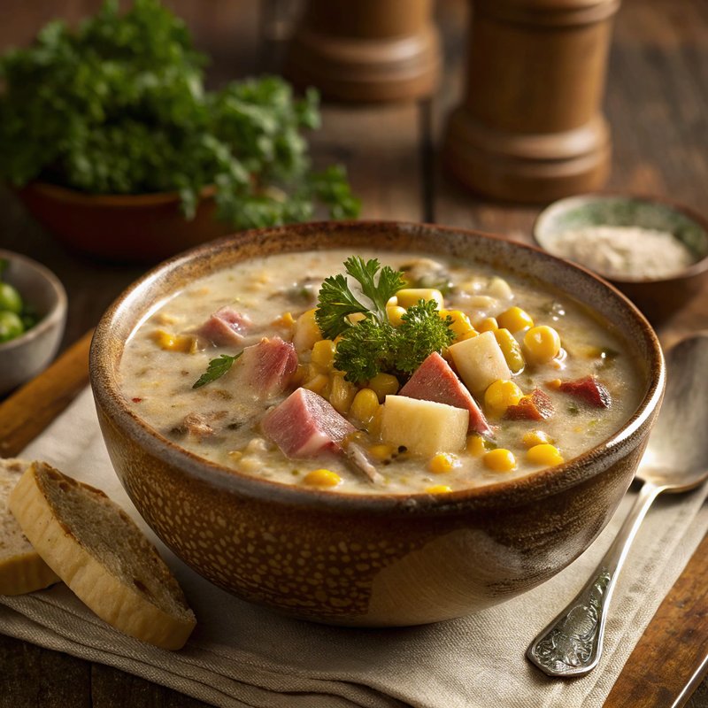 Hearty Ham and Corn Chowder