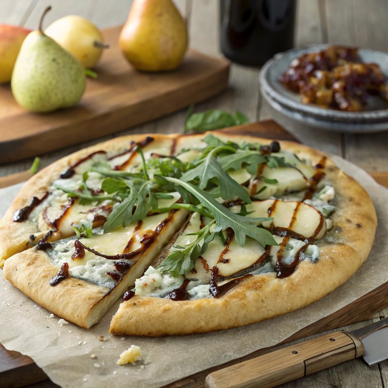 Savory Parsnip and Blue Cheese Pizza