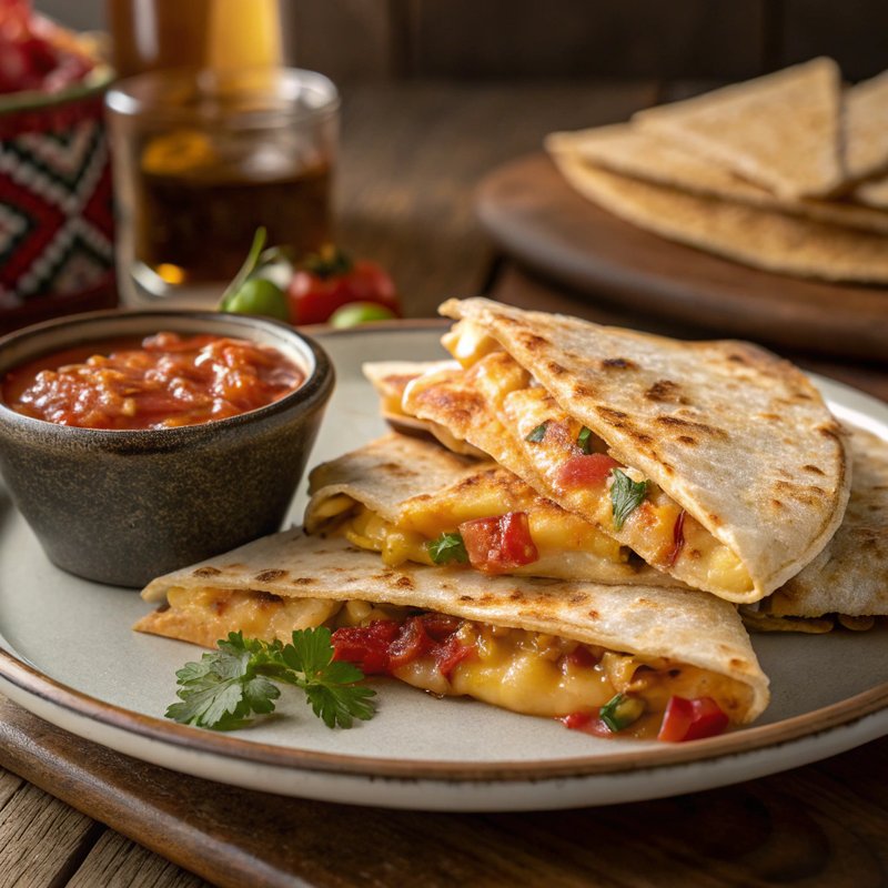 Cheese and Salsa Quesadilla