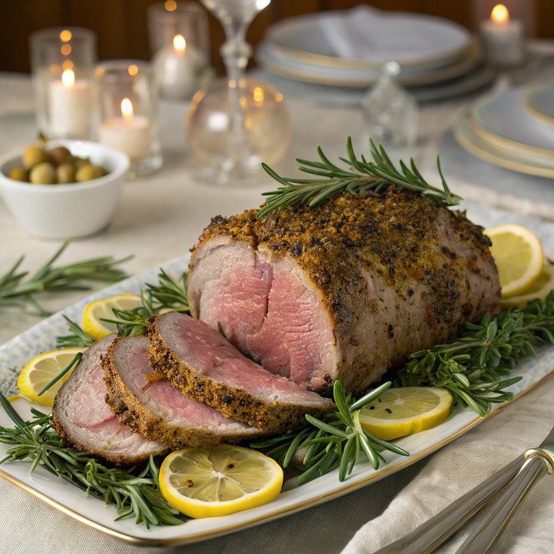 Herb-Crusted Lamb Roast