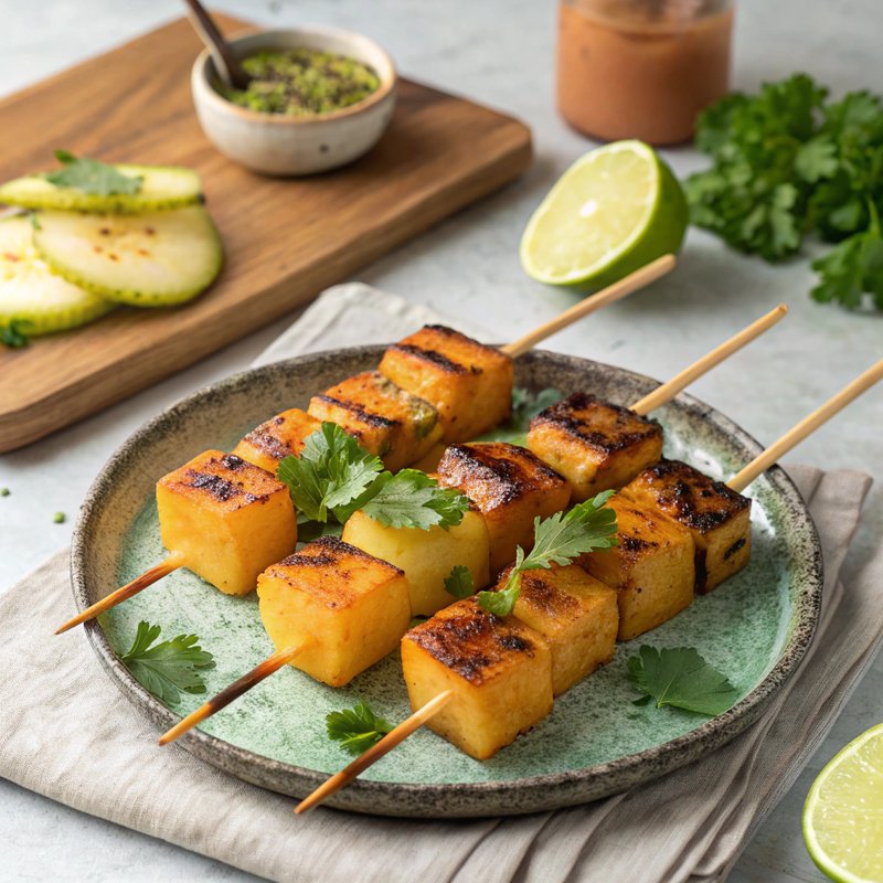 Tandoori Honeydew Melon Skewers