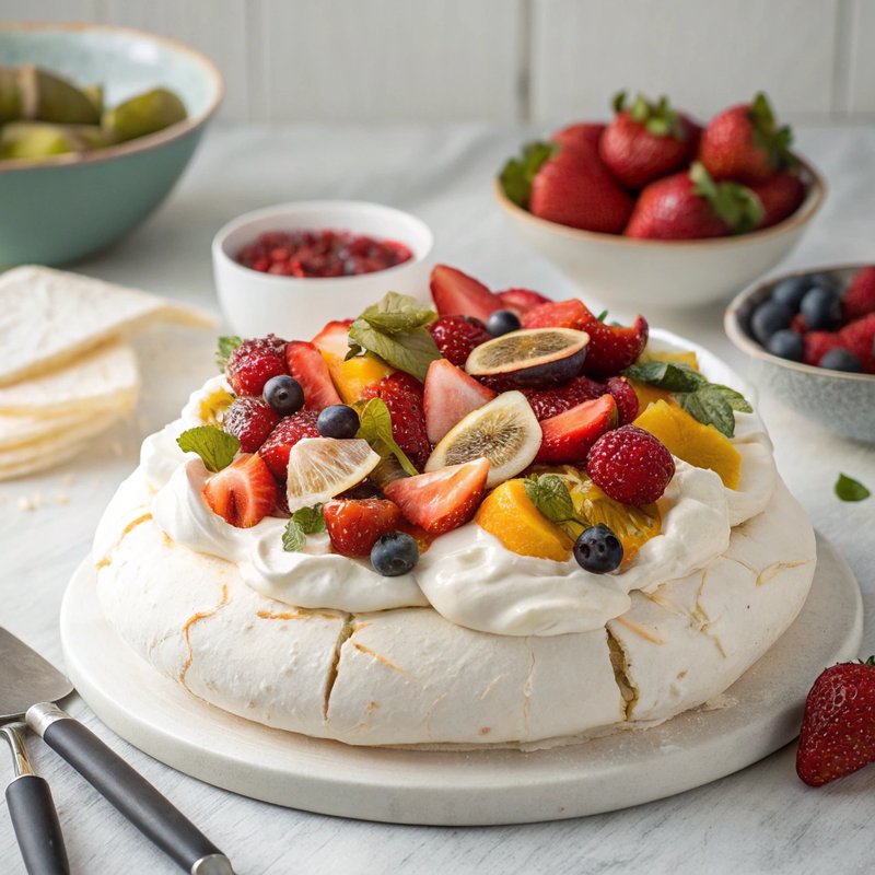 Australian Pavlova Fruit Salad