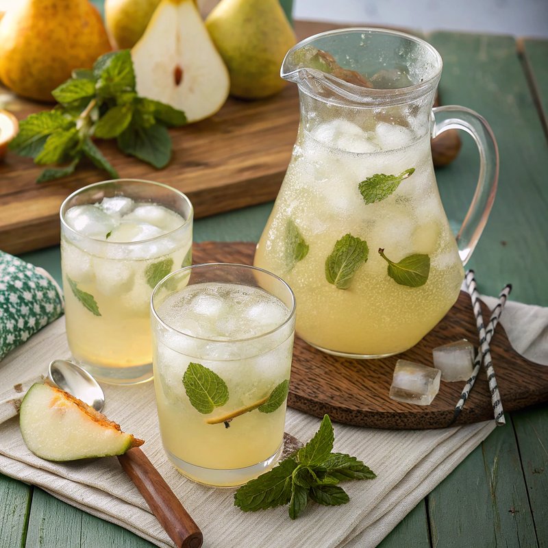 Pear Ginger Italian Soda