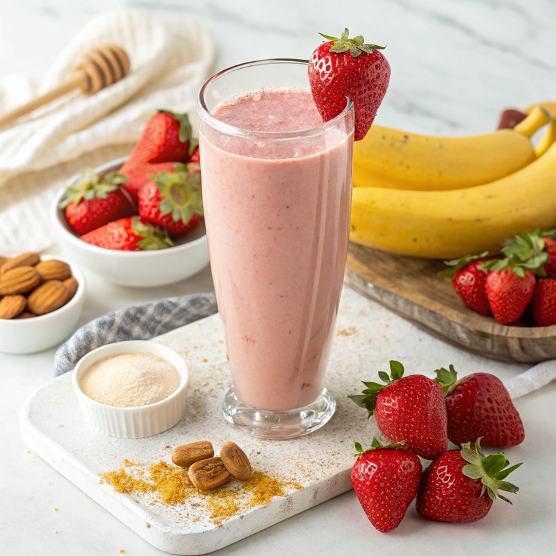 Strawberry Banana Protein Shake