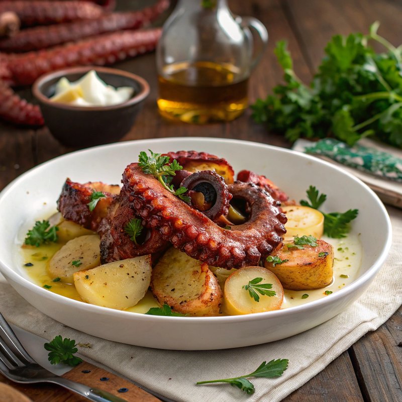 Polvo Assado No Forno (Oven-Roasted Octopus)