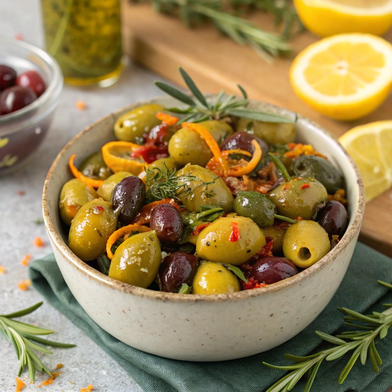 Citrus-Herb Marinated Olives
