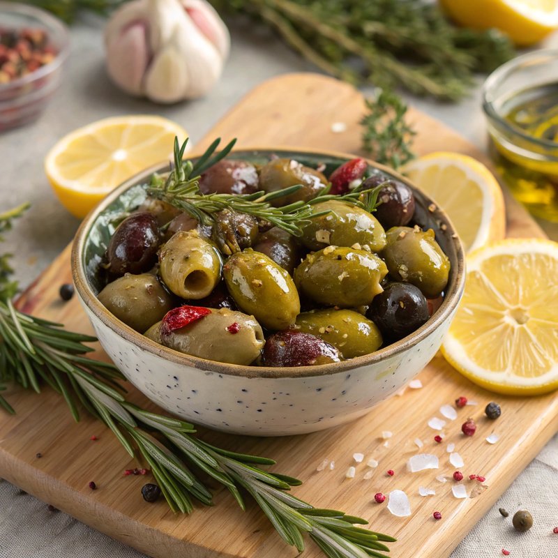 Herb-Infused Marinated Olives