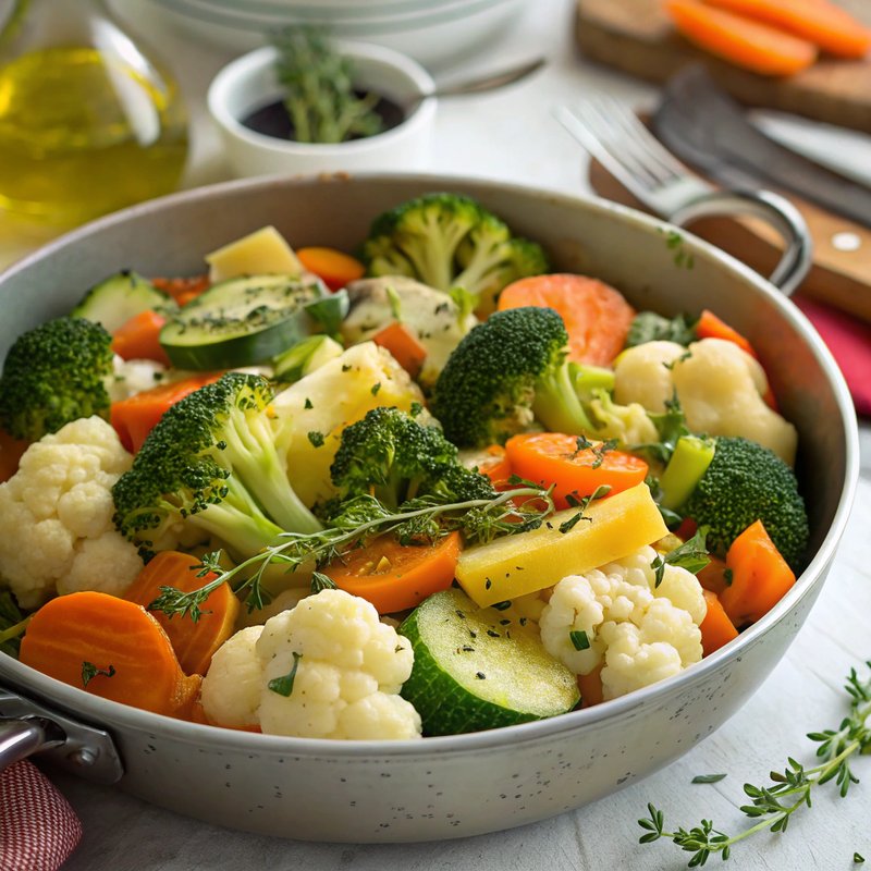 Thyme and Butter Steamed Vegetables