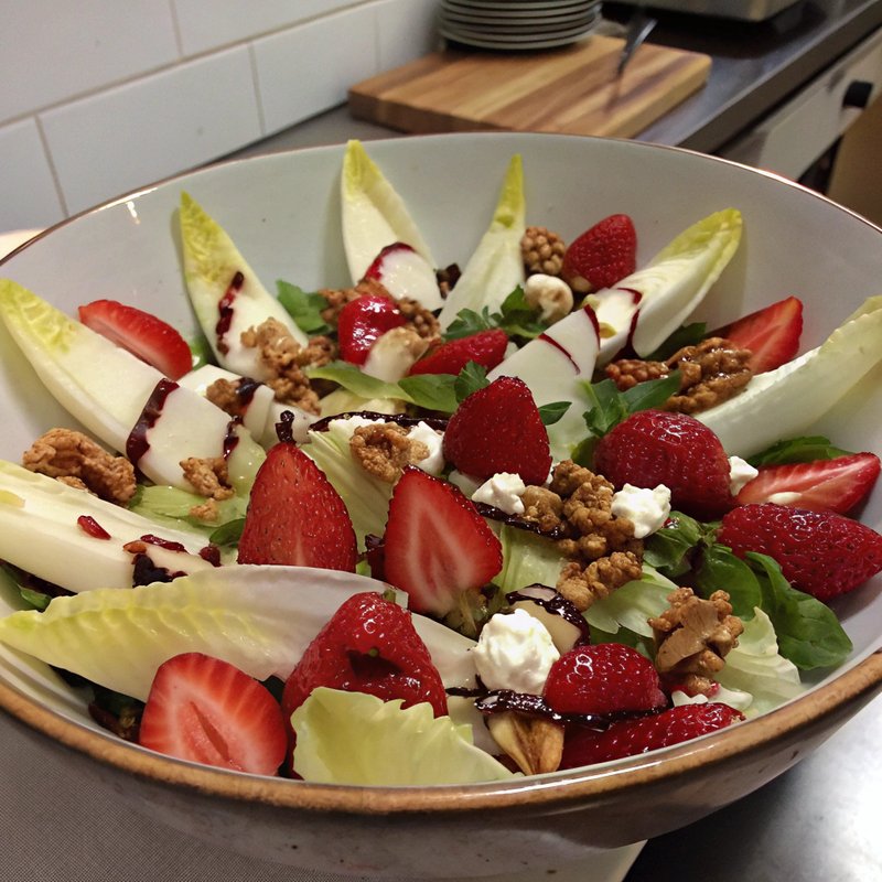 Endive and Strawberry Salad