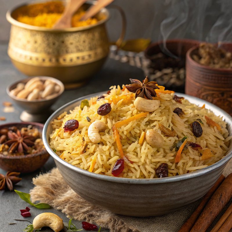 Shahi Pulao with Basmati Rice