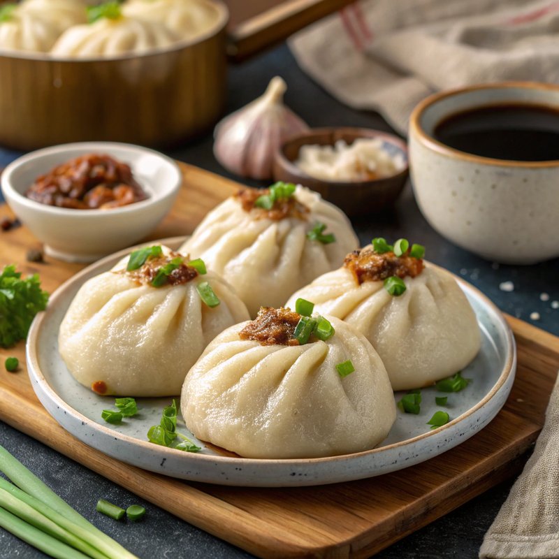 Savory Steamed Buns with Pork Filling