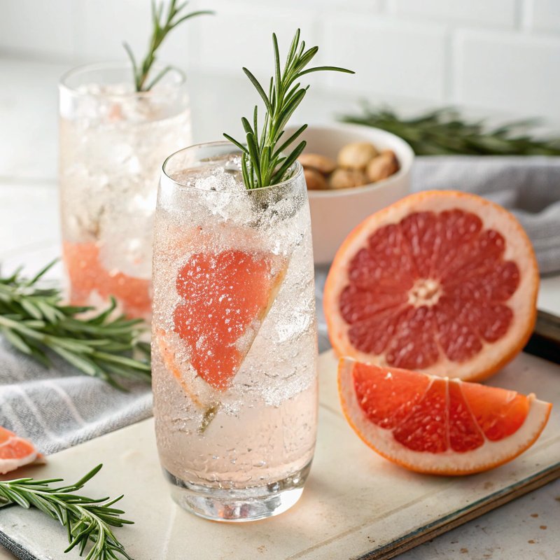 Grapefruit and Rosemary Gin Fizz