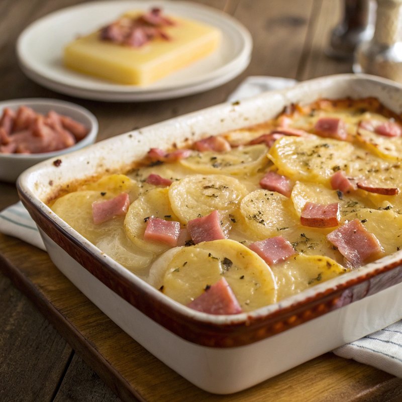Scalloped Potatoes with Ham
