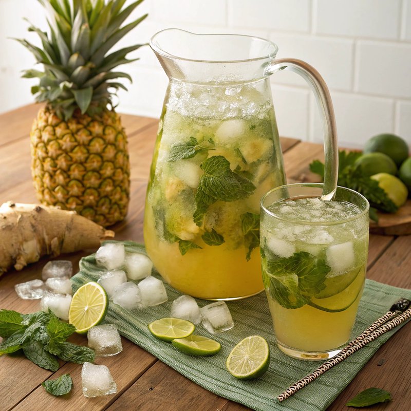 Tropical Pineapple Mint Gingerale