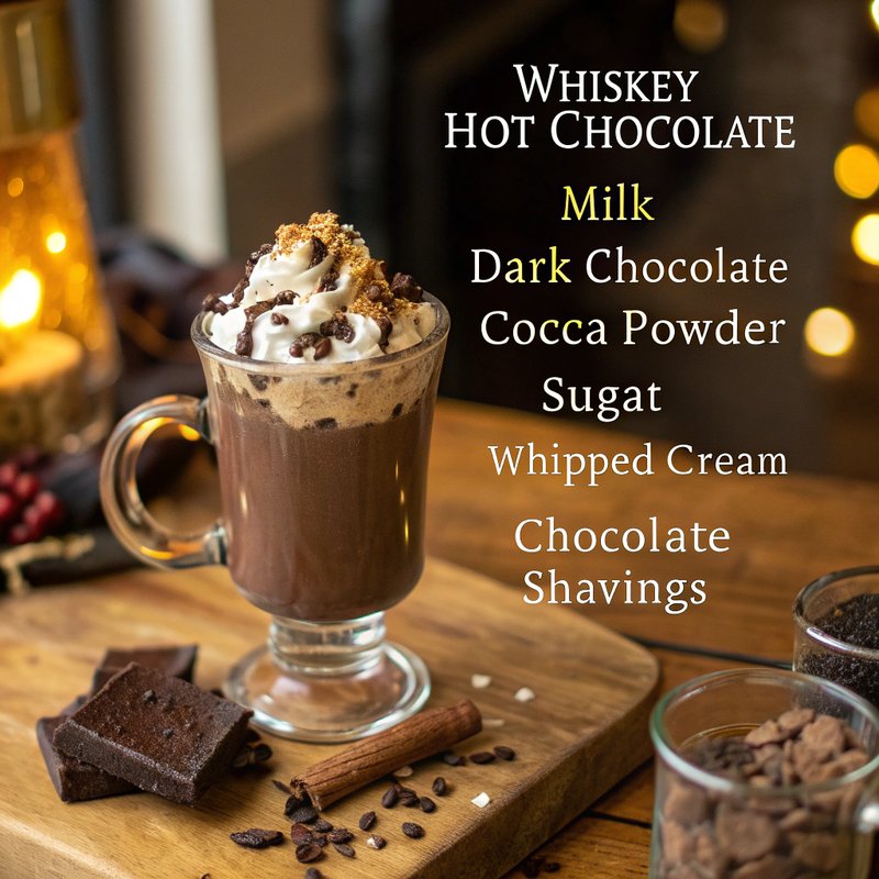 Decadent Whiskey Hot Chocolate