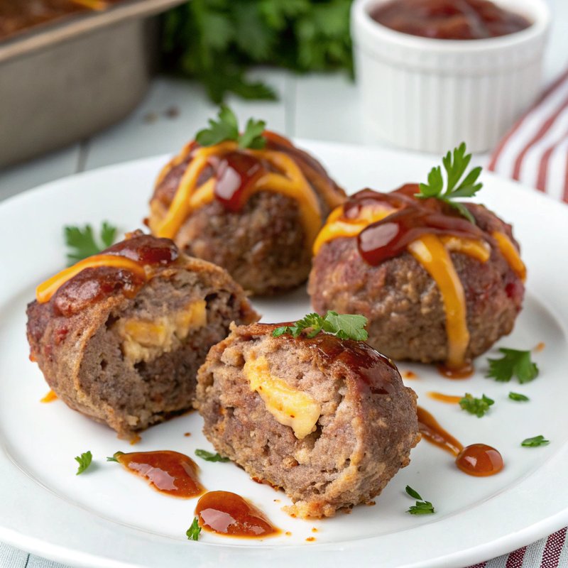 Bacon and Cheese Stuffed Meatballs