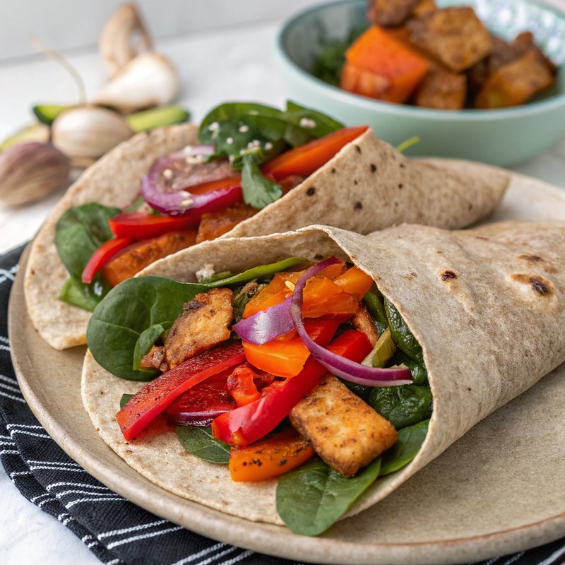 Sweet Potato and Ginger Wraps