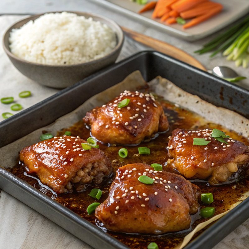 Soy Glazed Chicken Thighs