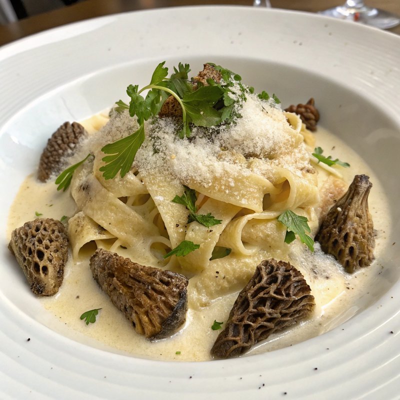 Creamy Morel Mushroom Pasta