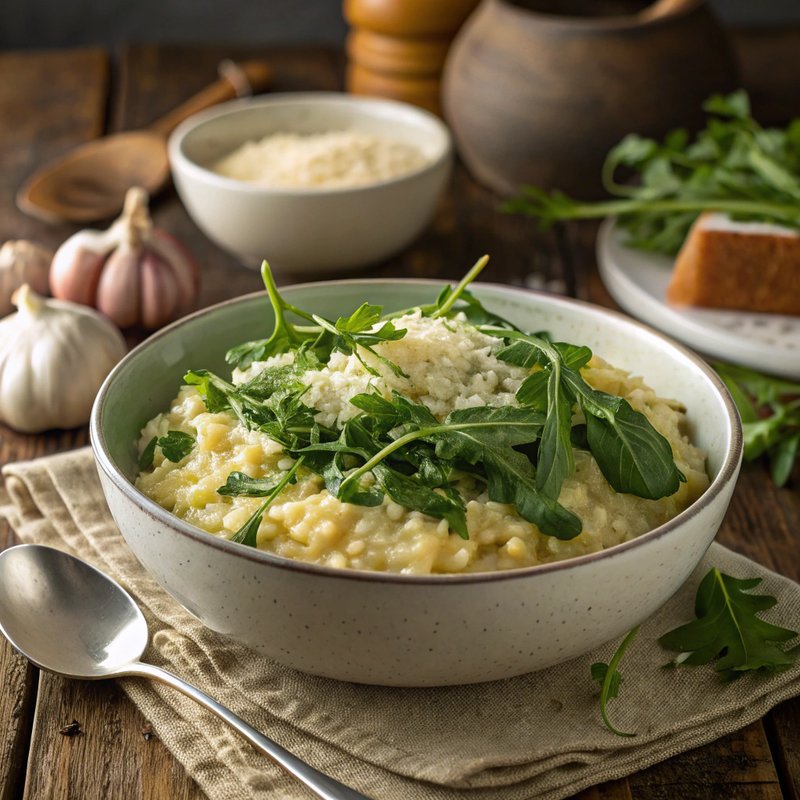 Arugula and Parmesan Risotto