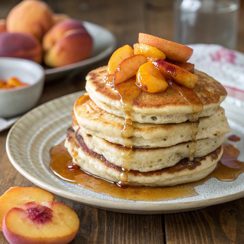 Peach and Apricot Pancakes