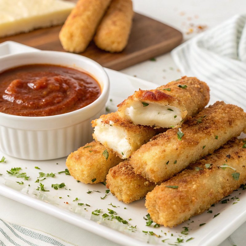 Crispy Air Fryer Mozzarella Sticks