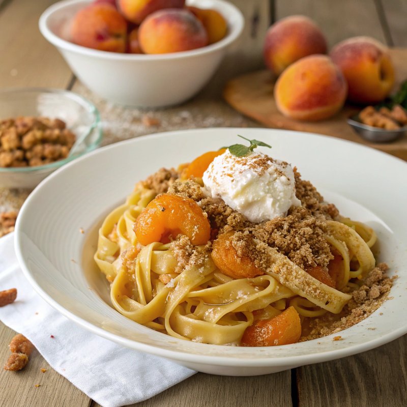 Apricot Crumble Fettuccine