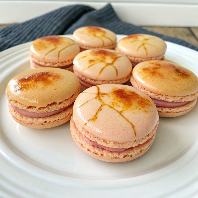 Crème Brûlée Macarons