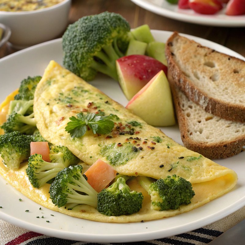 Enhanced Broccoli and Cheddar Omelette