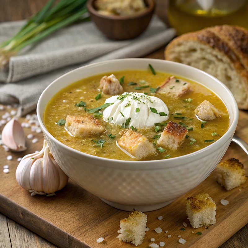 Soupe à l'Ail - French Garlic Soup