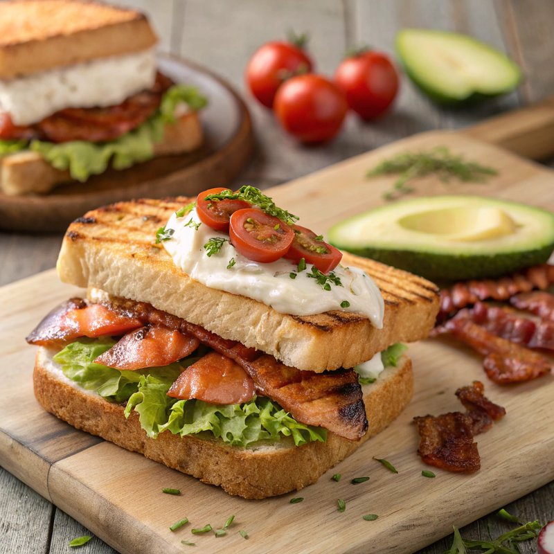 Classic Salmon BLT Sandwich