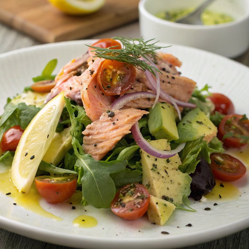 Smoked Trout Salad with Lemon Vinaigrette