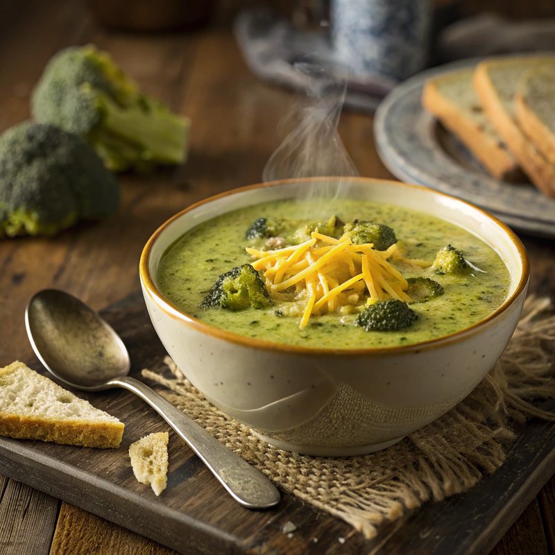 Vegan Broccoli and Cheddar Soup