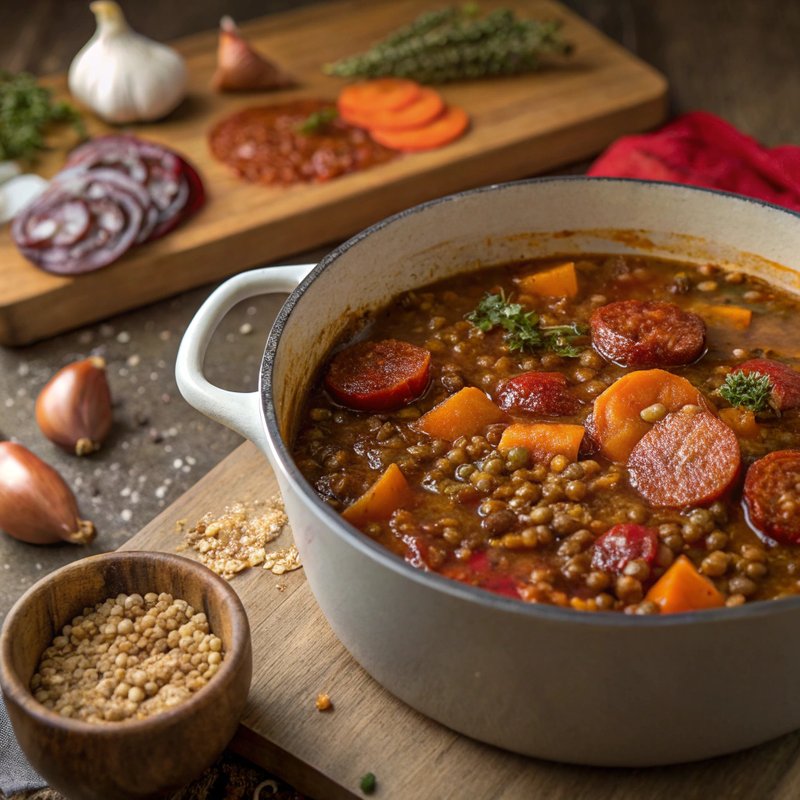 Lentil and Chorizo Stew
