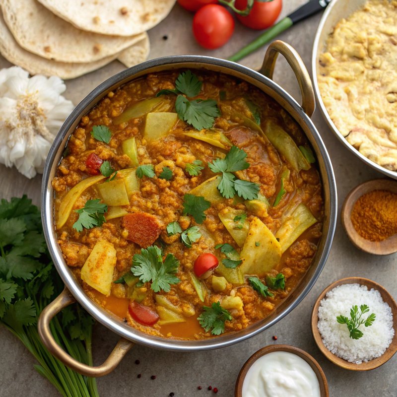 Cabbage and Lentil Curry