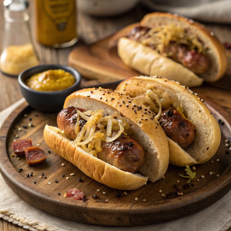 German Bratwurst with Sauerkraut