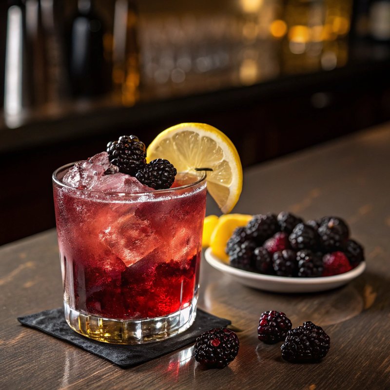 Blackberry Whiskey Sour