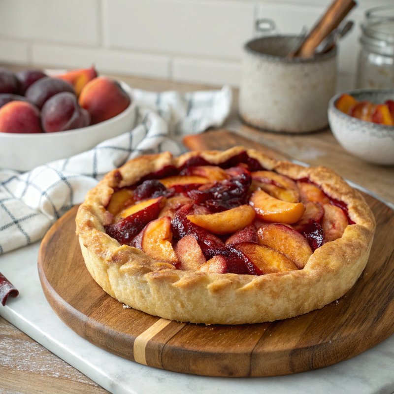 Peach and Plum Pie